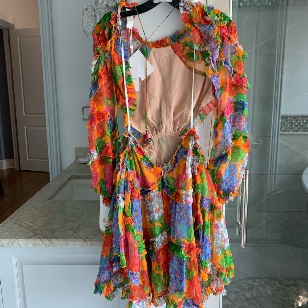 Zimmermann Riders Frill Mini Dress - Picture 8 of 13